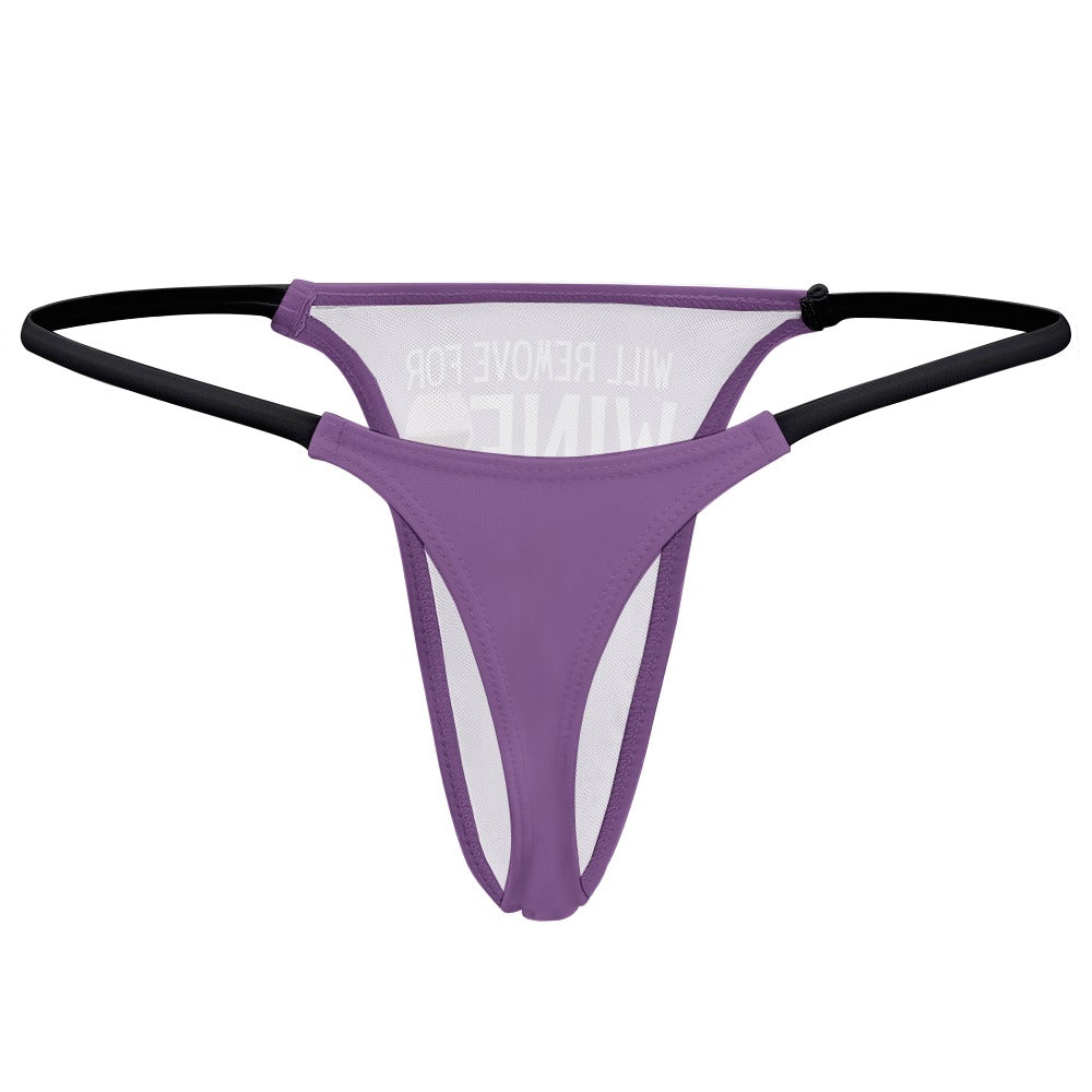 Remove for Wine Dark Magenta Top & Thong Set - GetGifts