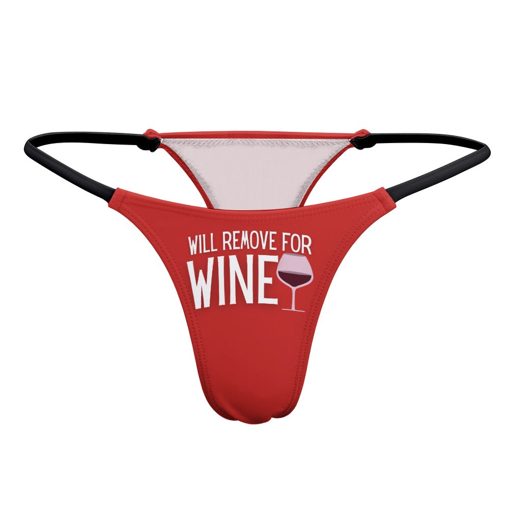 Remove for Wine Dark Red Top & Thong Set - GetGifts