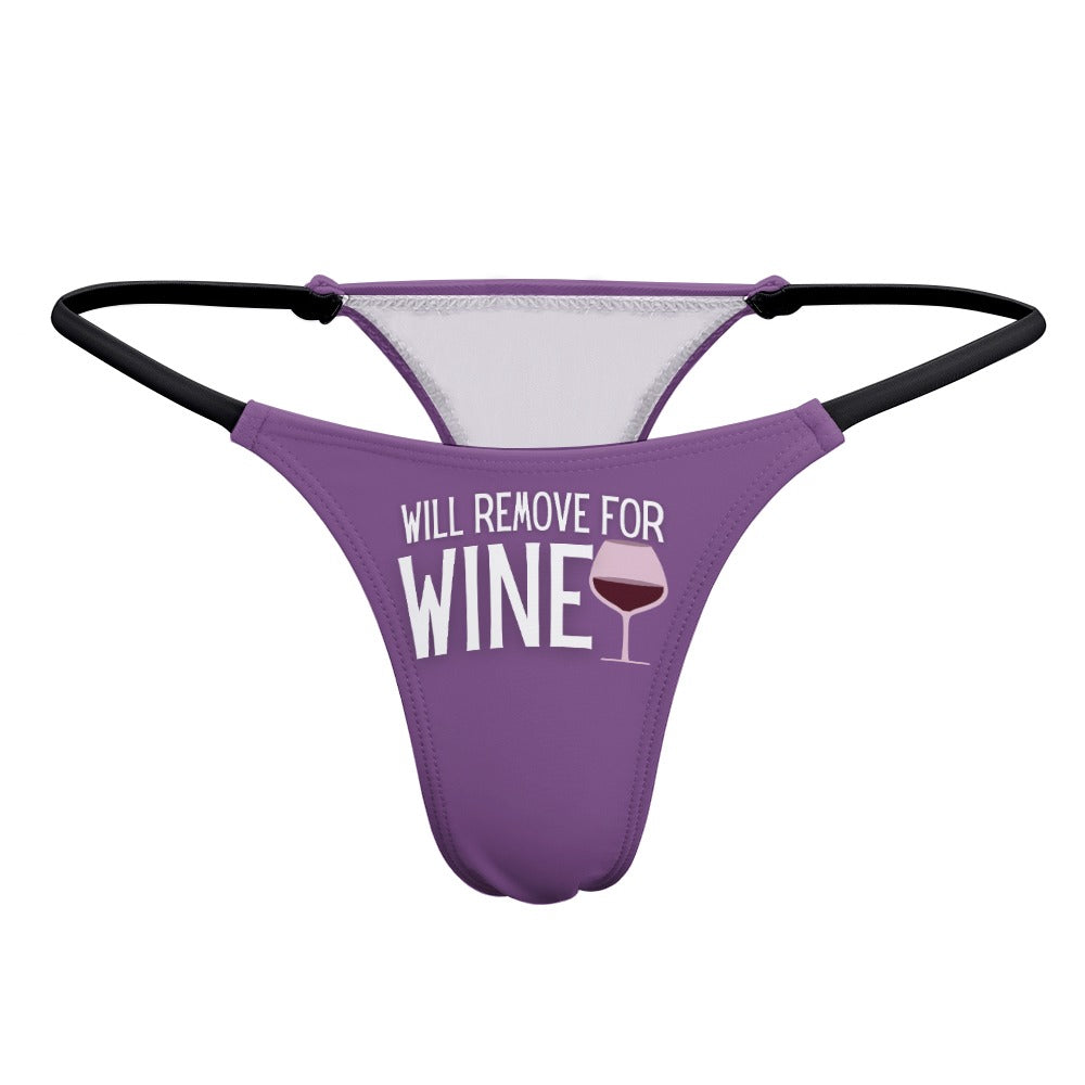 Remove for Wine Dark Magenta Top & Thong Set - GetGifts