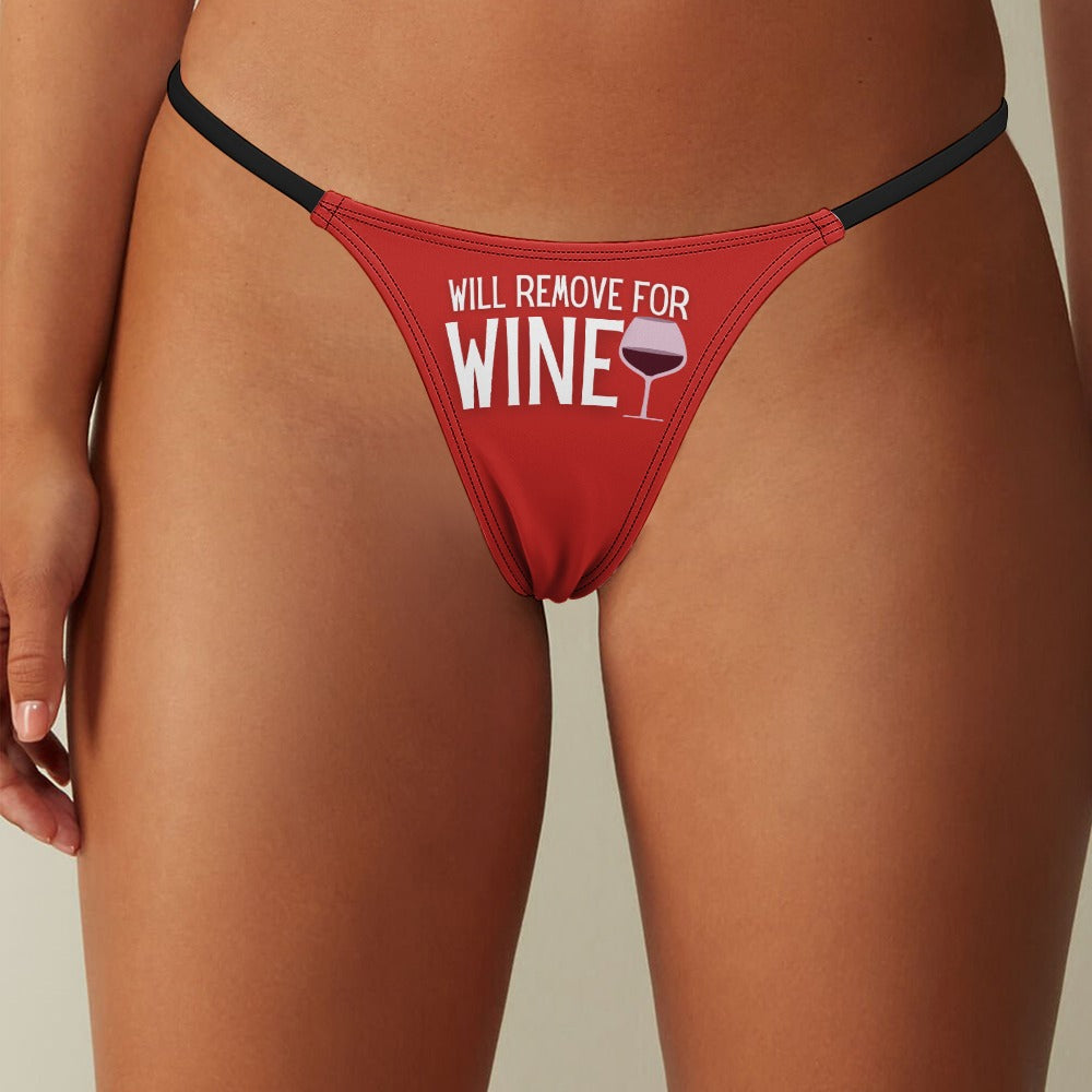 Remove for Wine Dark Red Top & Thong Set - GetGifts