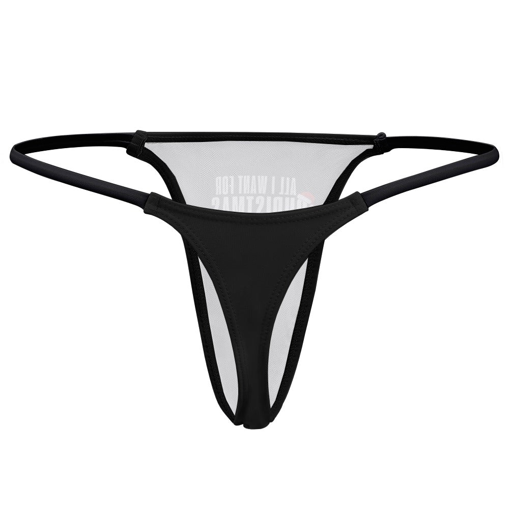 All Want for Christmas Thin Thong - GetGifts