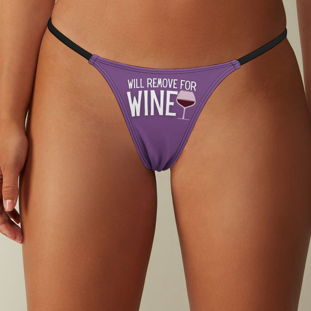 Remove for Wine Dark Magenta Top & Thong Set - GetGifts