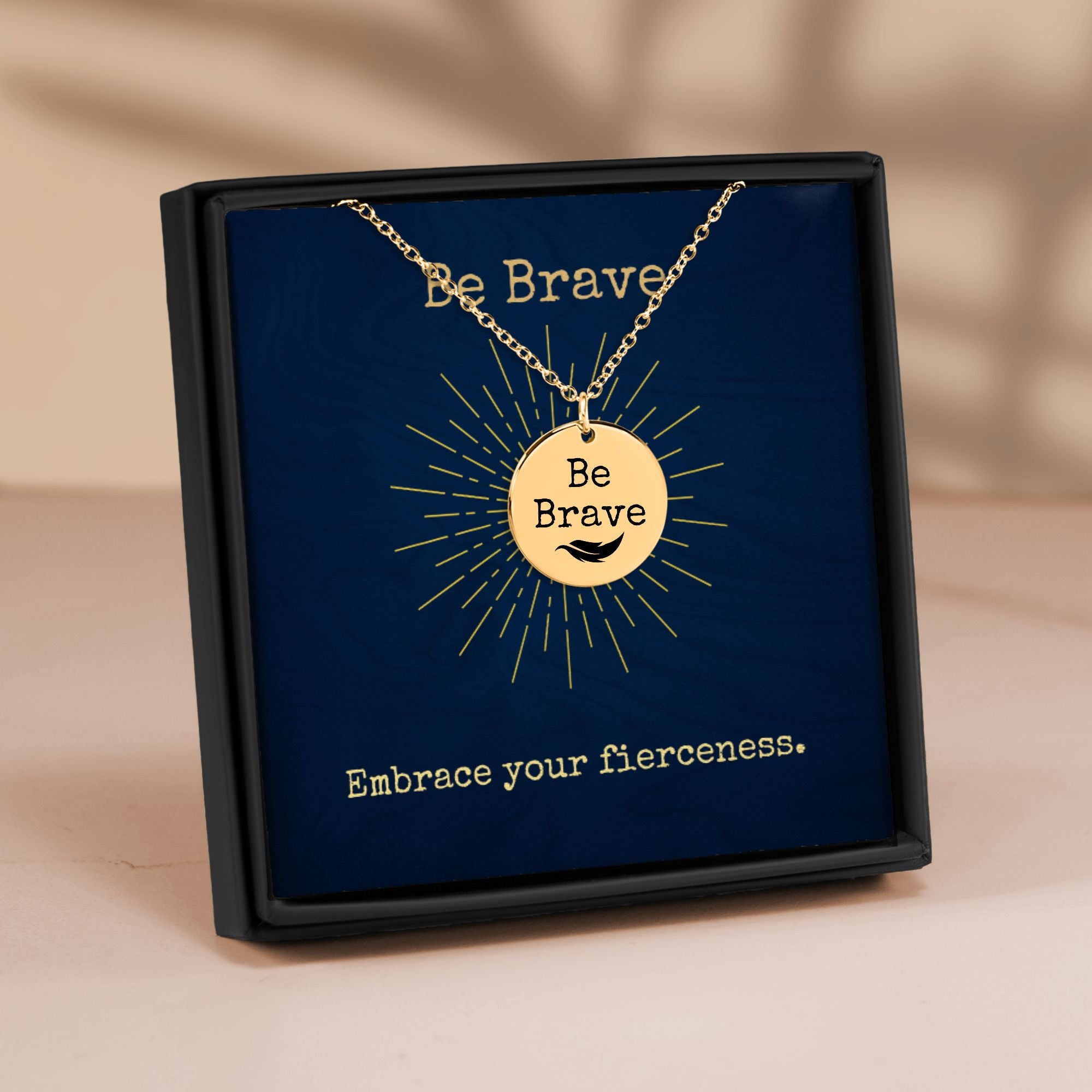 Be Brave - Coin Necklace