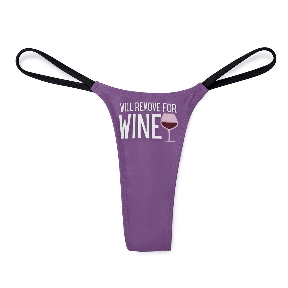 Remove for Wine Dark Magenta Top & Thong Set - GetGifts