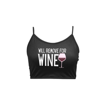 Remove for Wine Black Top & Thong Set