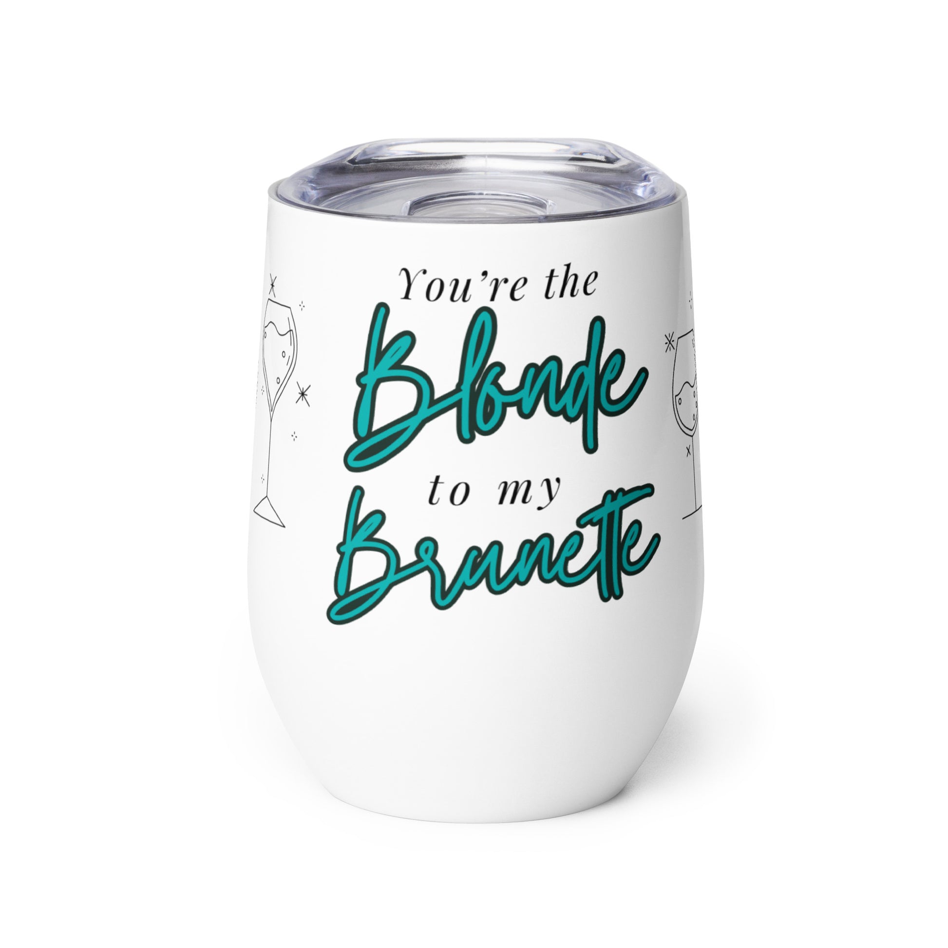 Blonde & Brunette Duo Wine Tumbler Set - GetGifts