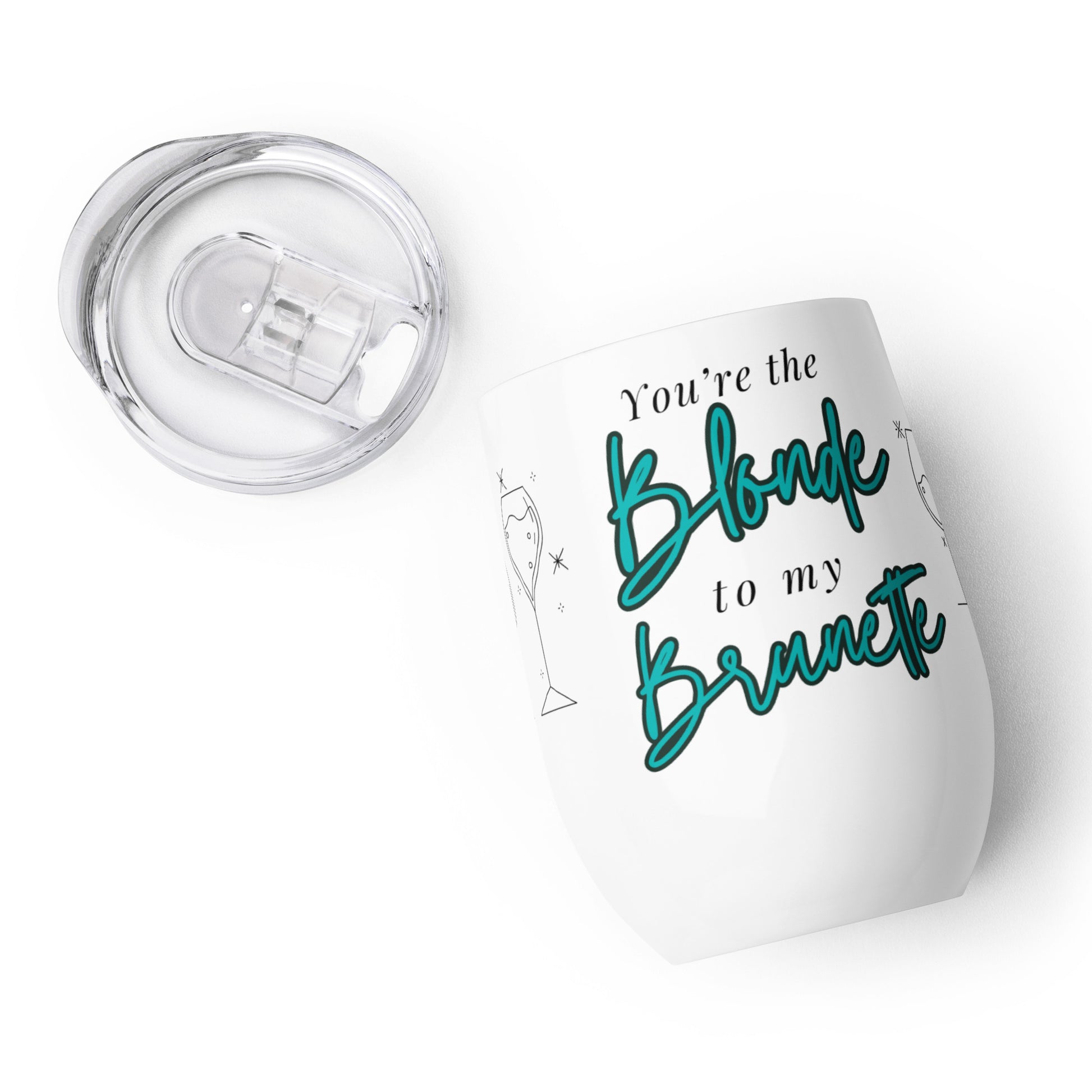 Blonde & Brunette Duo Wine Tumbler Set - GetGifts