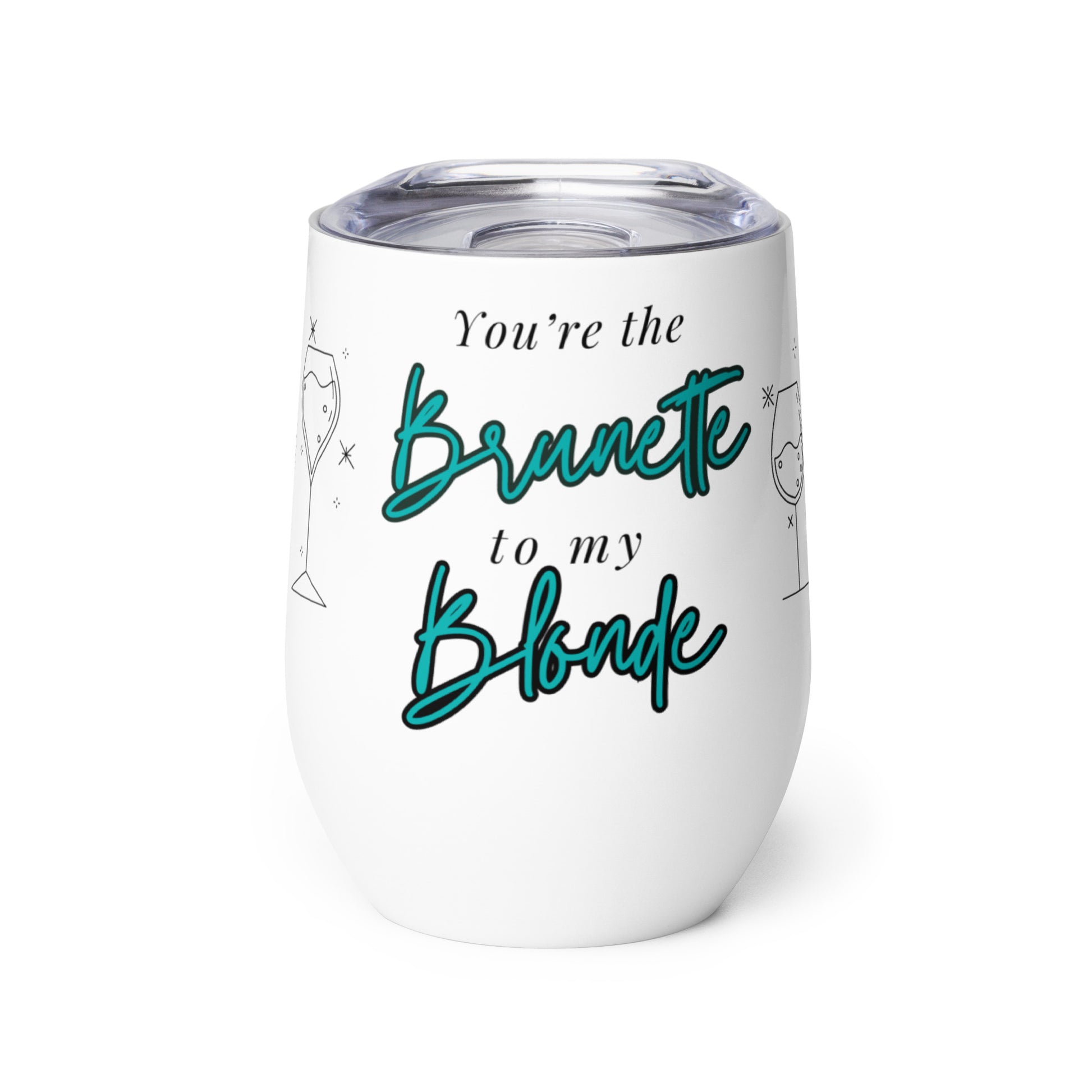 Blonde & Brunette Duo Wine Tumbler Set - GetGifts