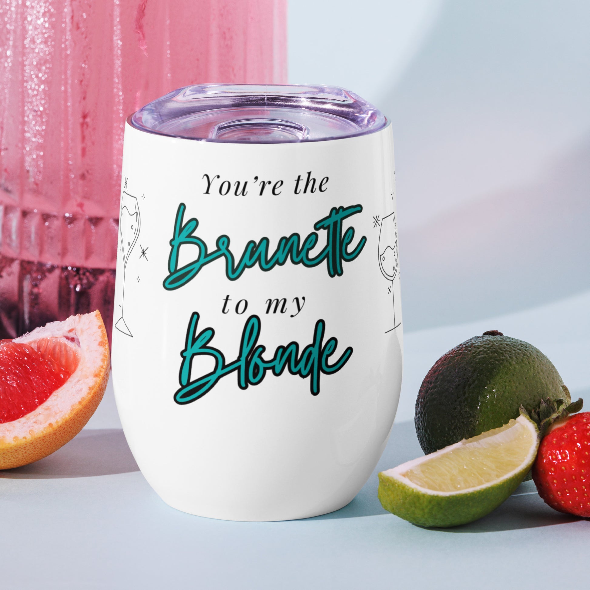 Blonde & Brunette Duo Wine Tumbler Set - GetGifts