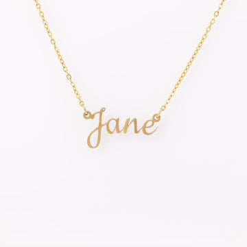 Cookie Font Name Necklace