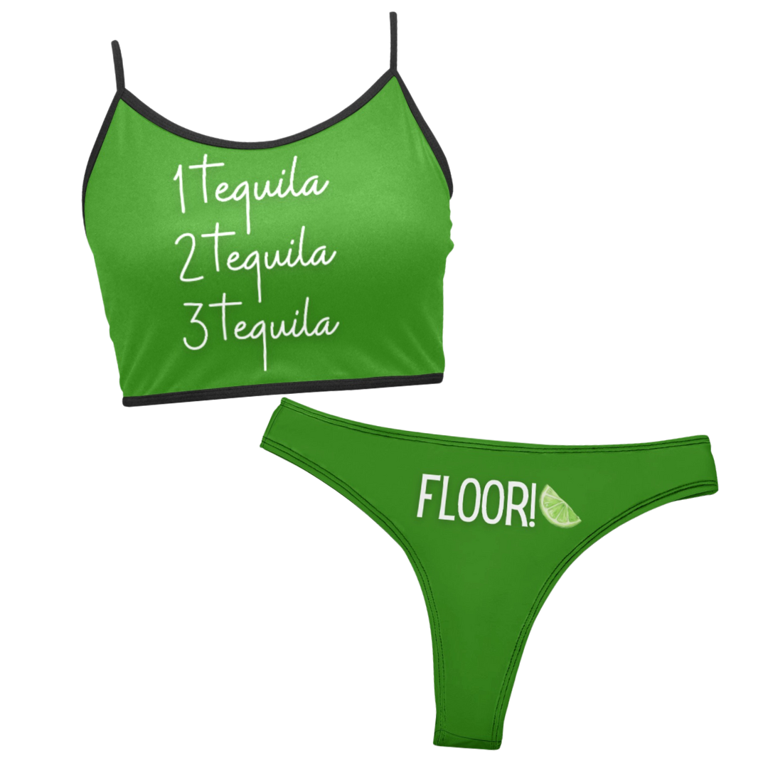 Uno Dos Tres Top & Floor Tequila Undies - Green