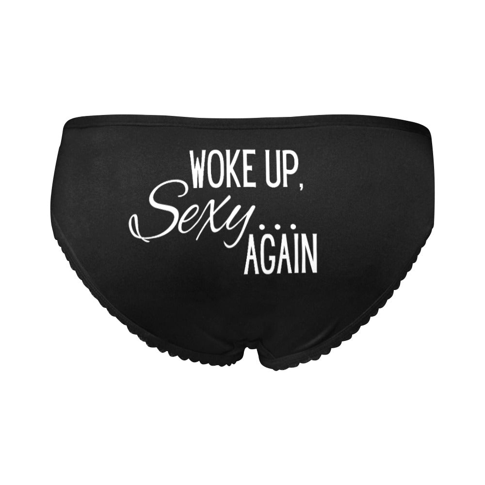 Woke Up Sexy Top & Undies Black - GetGifts