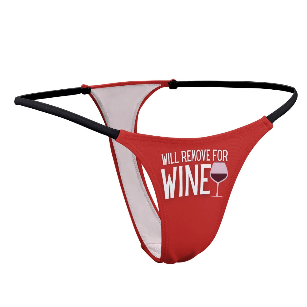 Remove for Wine Dark Red Top & Thong Set - GetGifts