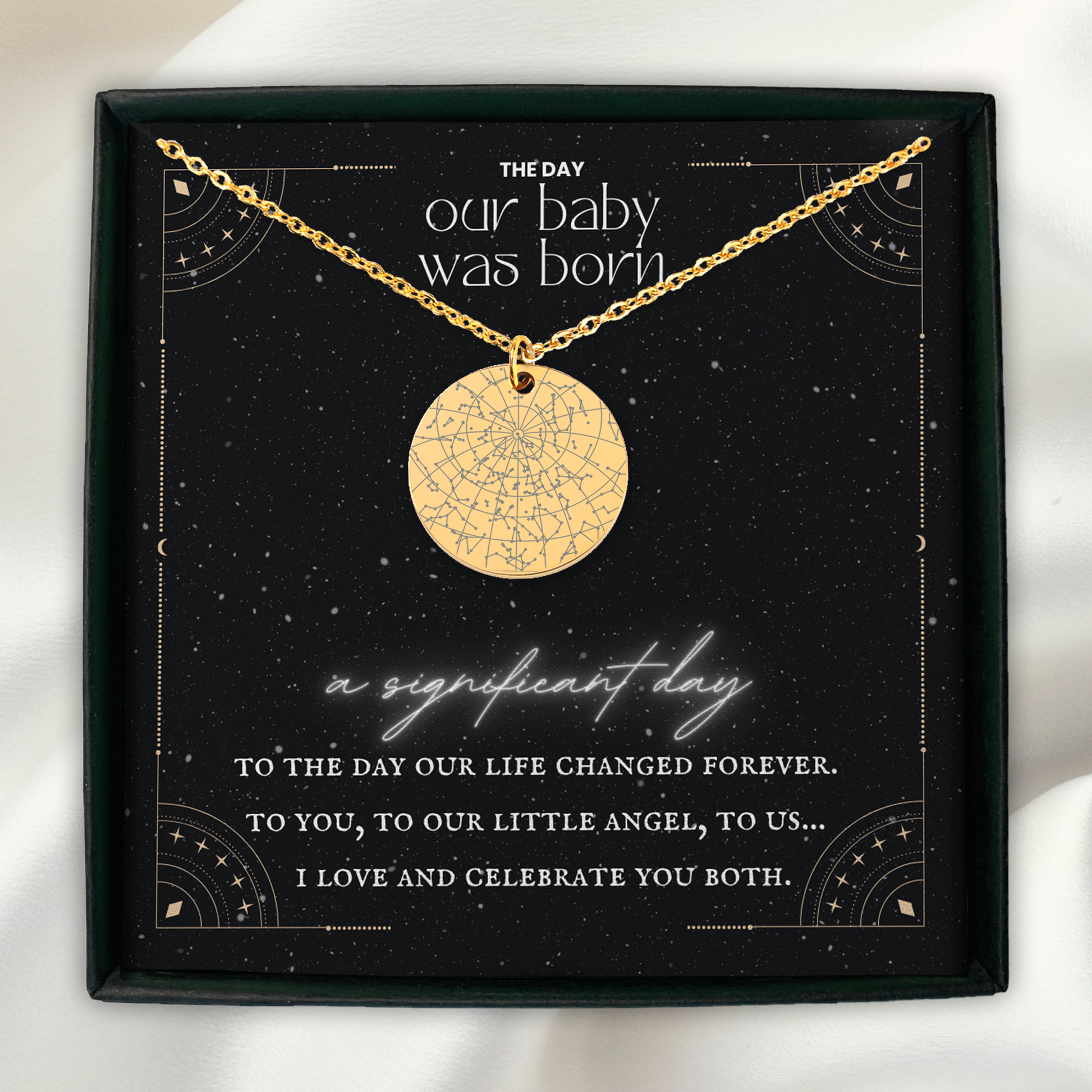 Baby Star Map Necklace - GetGifts