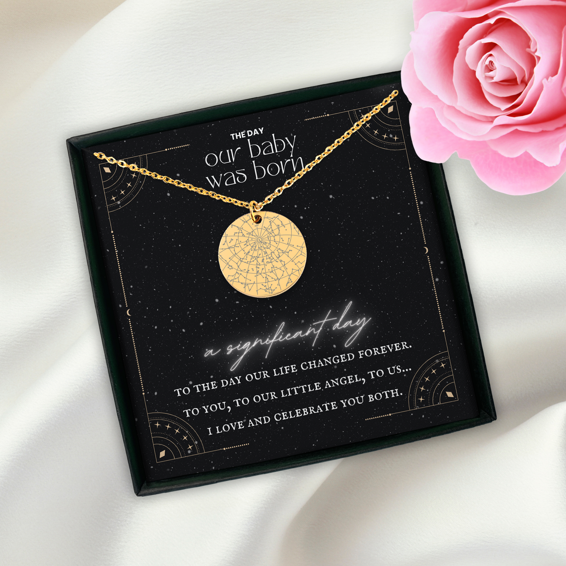 Baby Star Map Necklace - GetGifts