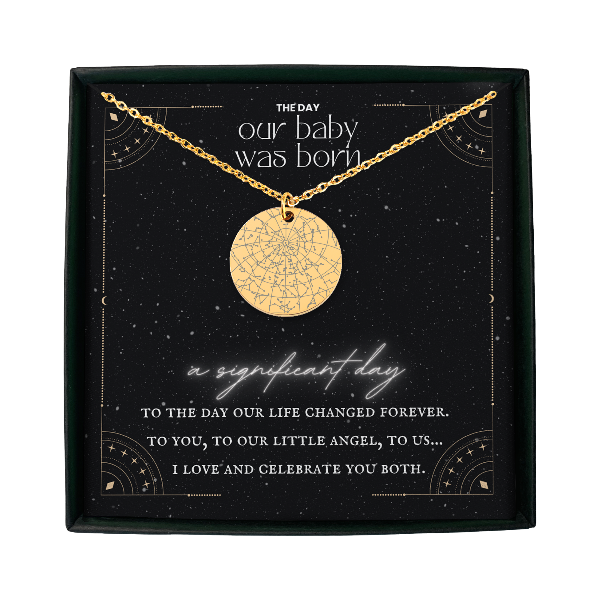 Baby Star Map Necklace - GetGifts