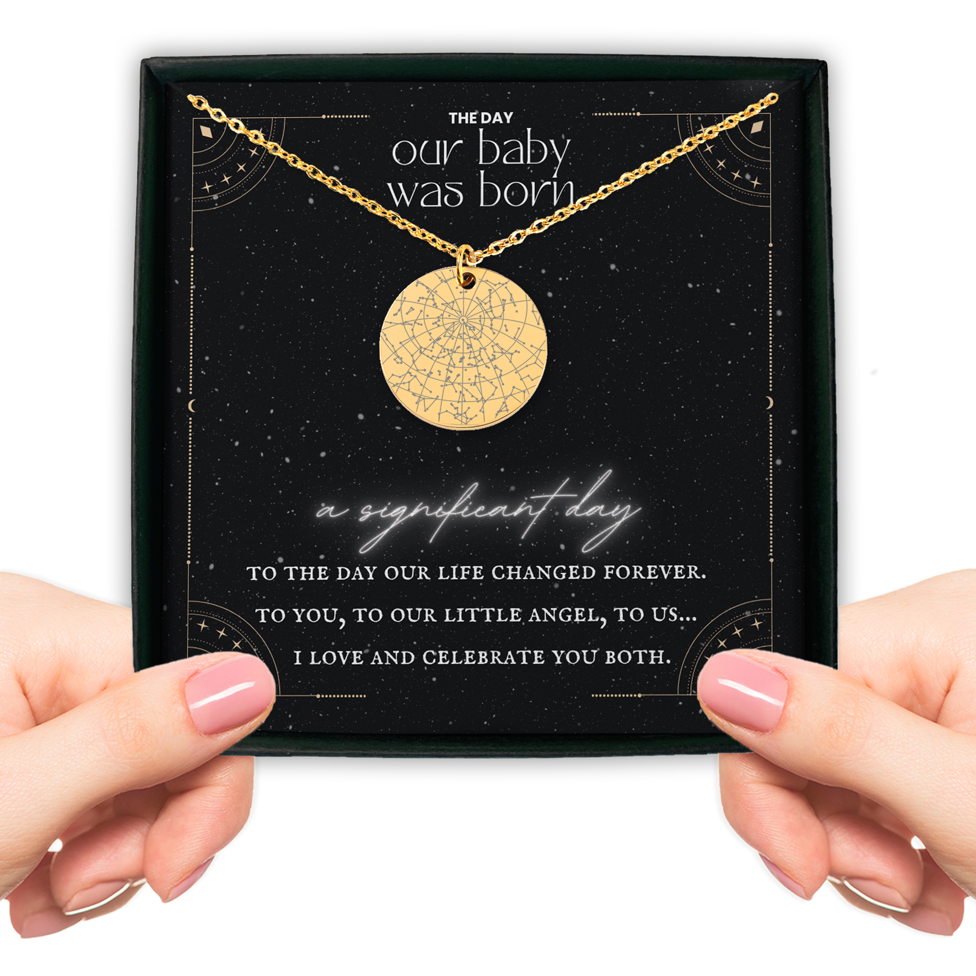 Baby Star Map Necklace - GetGifts