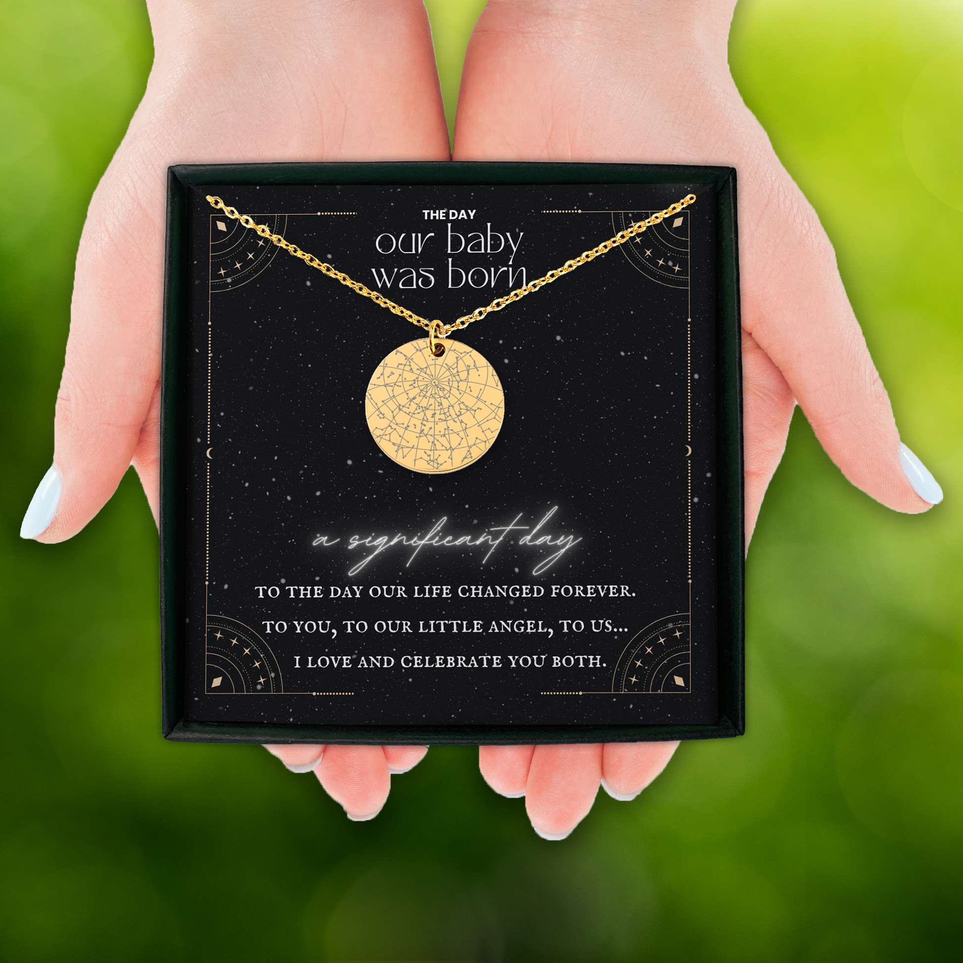 Baby Star Map Necklace - GetGifts