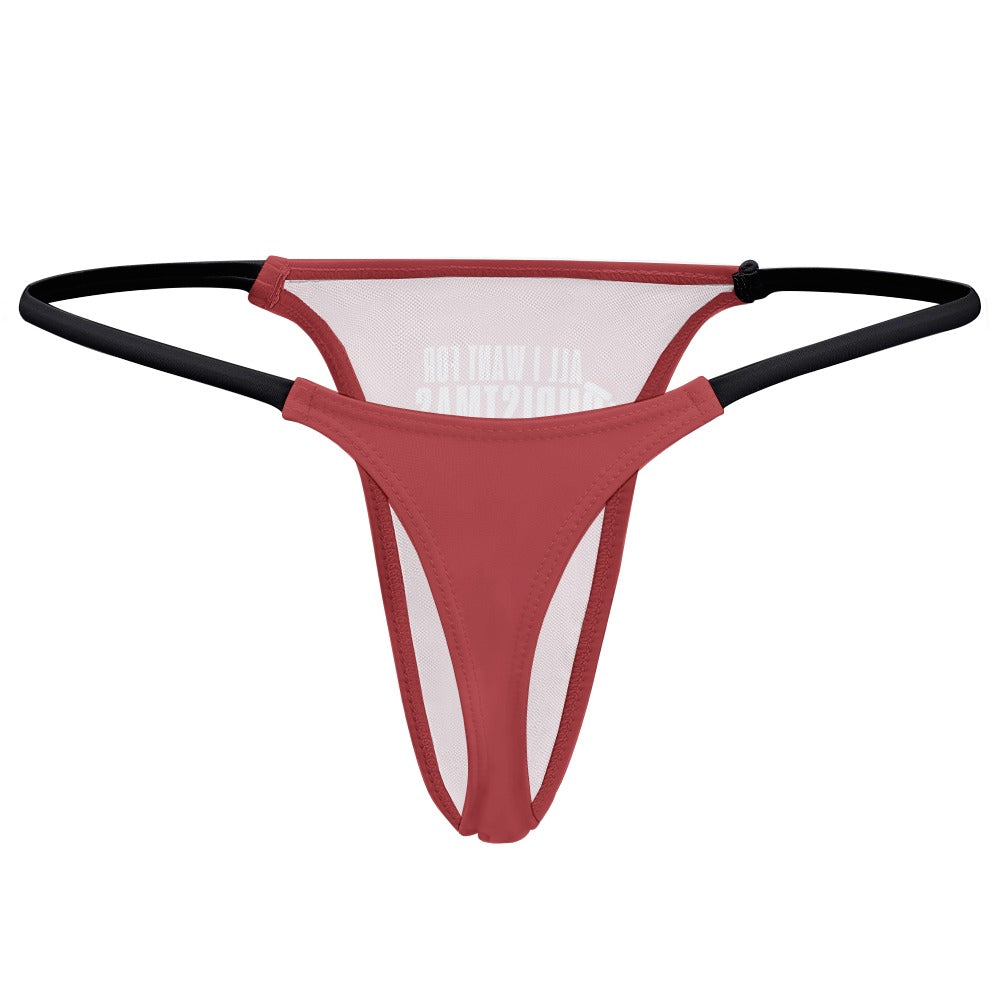 All Want for Christmas Thin Thong - GetGifts