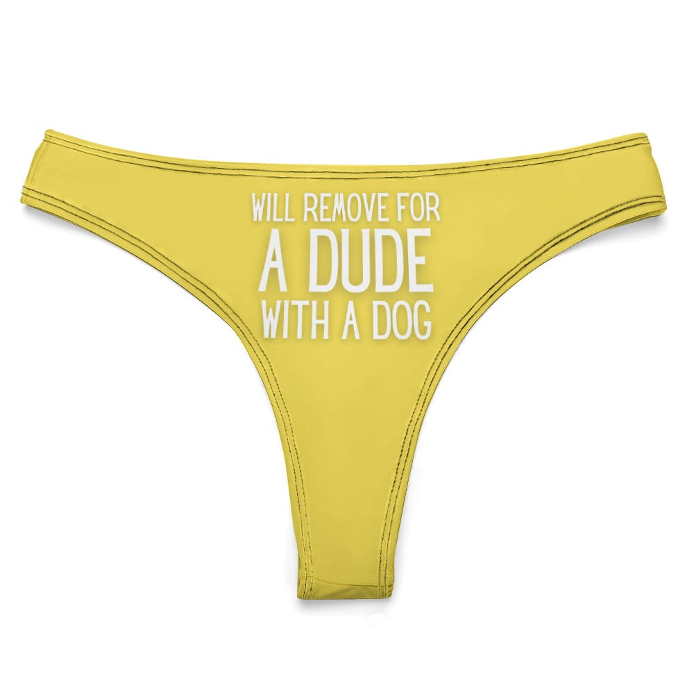 Dude with Dog Thong