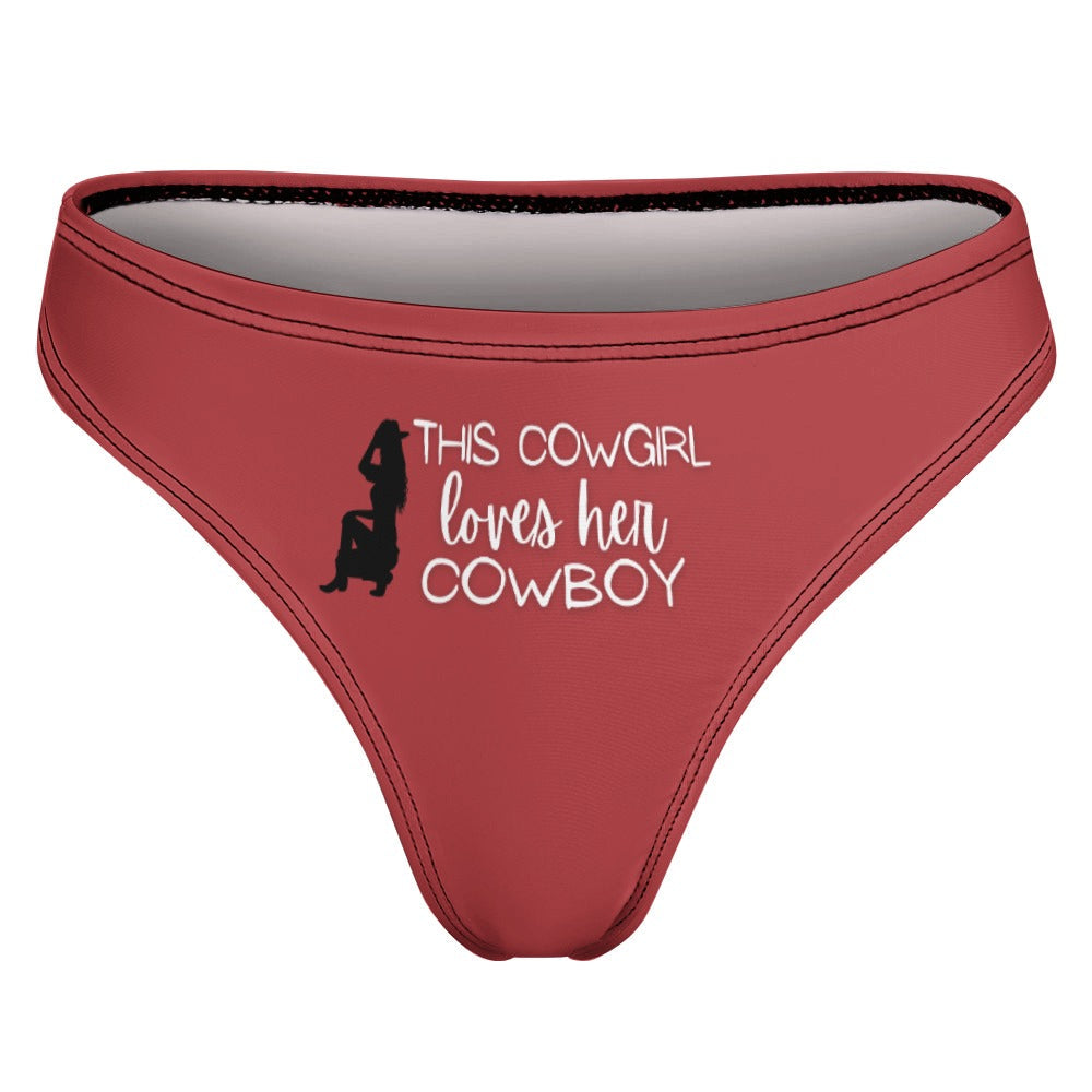 Cowgirl Loves Her Cowboy Thong - GetGifts