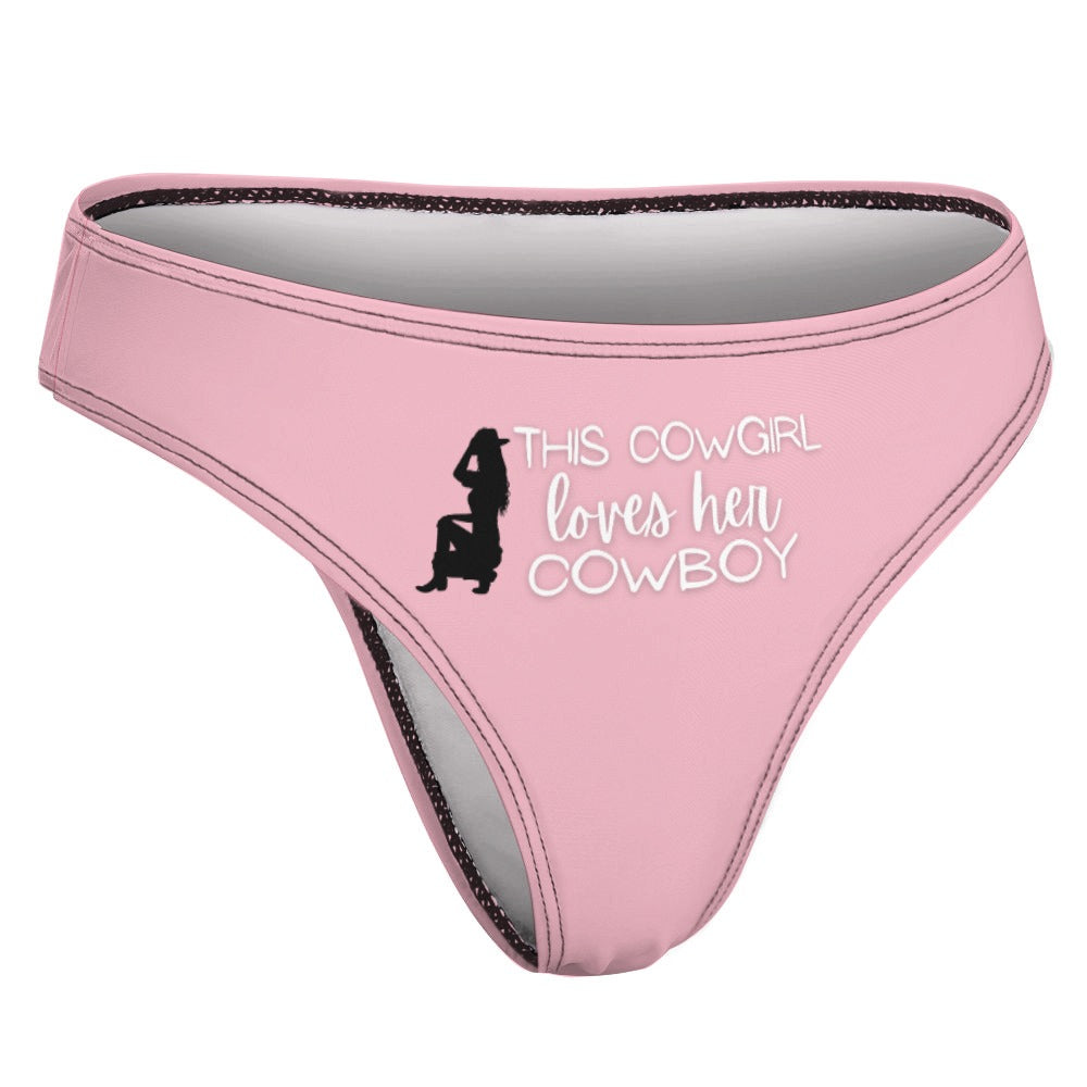 Cowgirl Loves Her Cowboy Thong - GetGifts