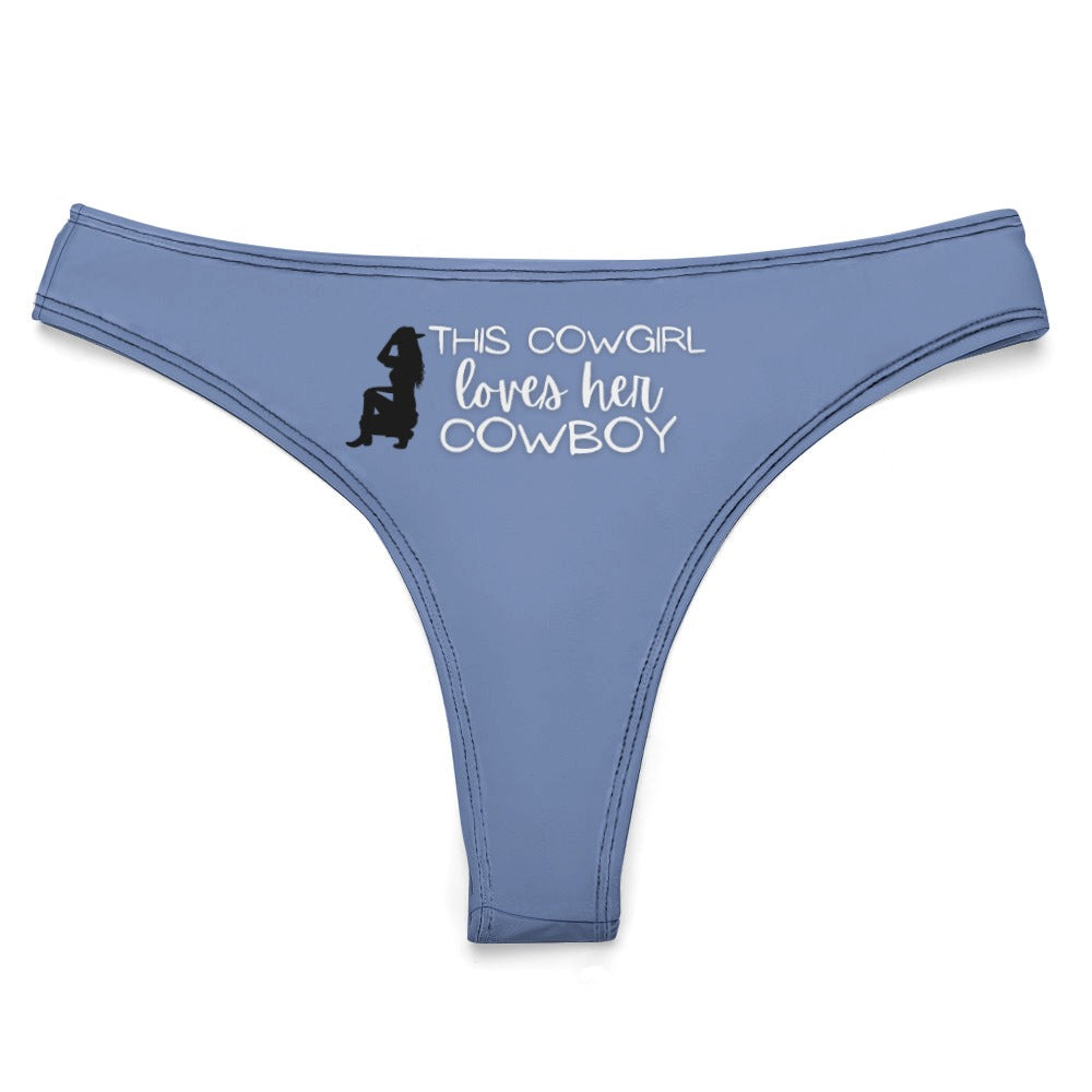 Cowgirl Loves Her Cowboy Thong - GetGifts