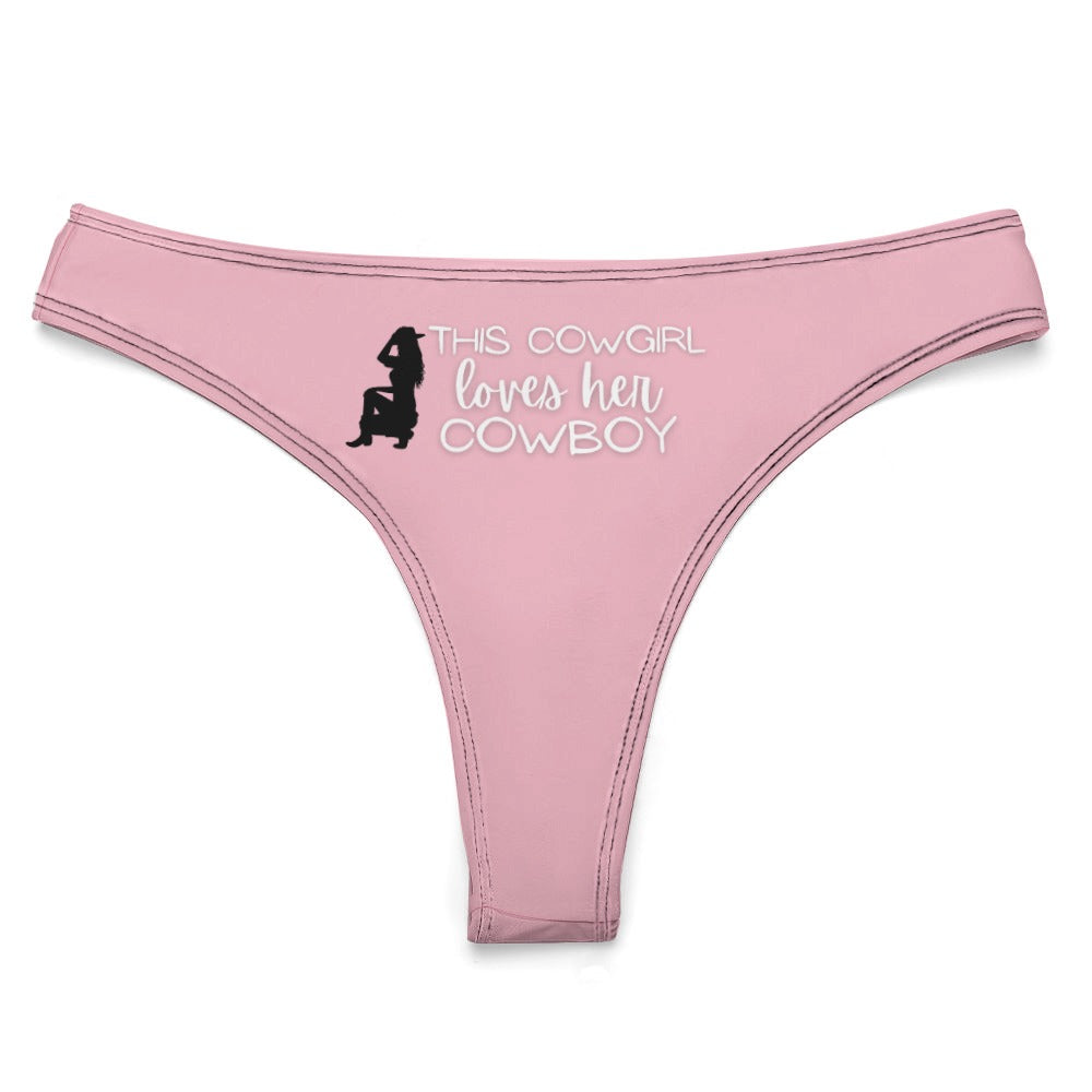 Cowgirl Loves Her Cowboy Thong - GetGifts