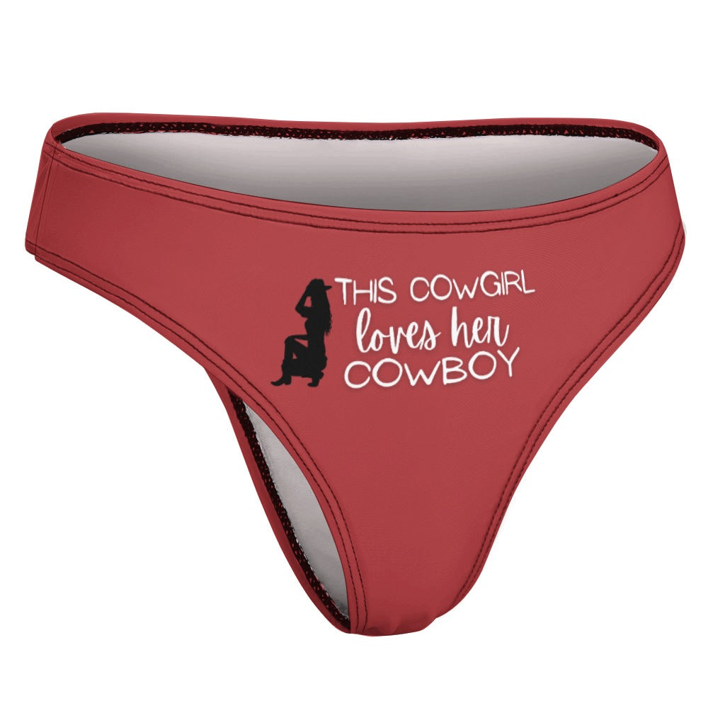 Cowgirl Loves Her Cowboy Thong - GetGifts