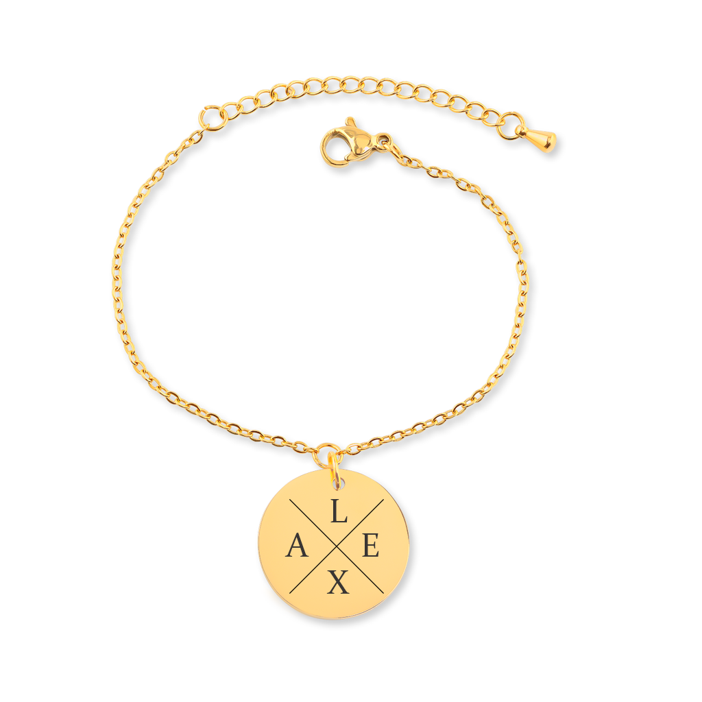 Custom Initials Bracelet - GetGifts