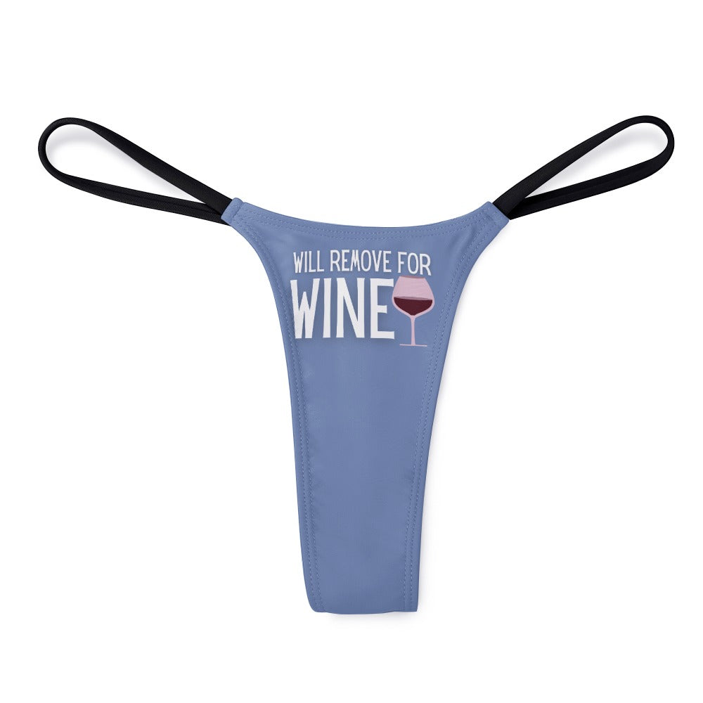 Remove for Wine Cornflower Blue Top & Thong Set - GetGifts