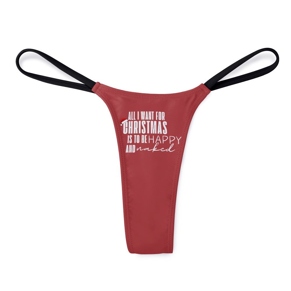 All Want for Christmas Thin Thong - GetGifts