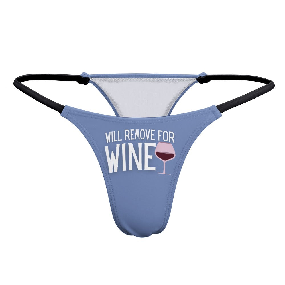 Remove for Wine Cornflower Blue Top & Thong Set - GetGifts