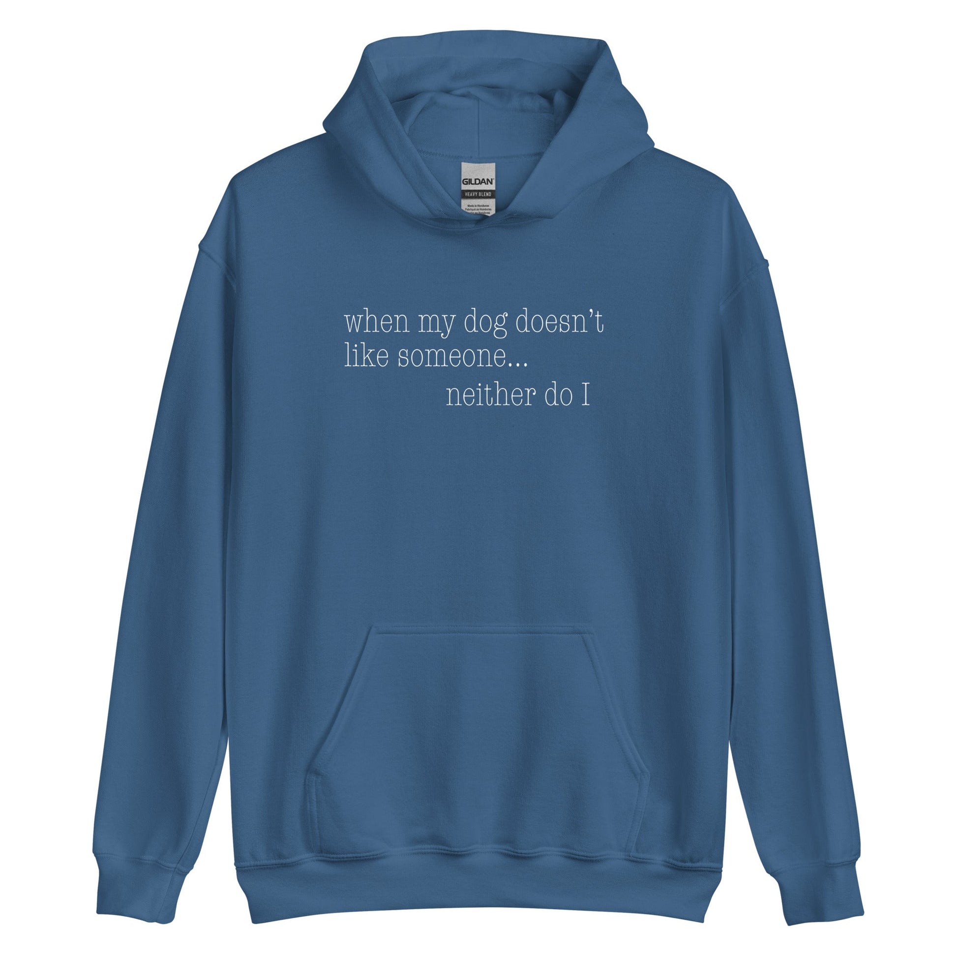 Dog Doesn’t Like Hoodie - Indigo Blue / S