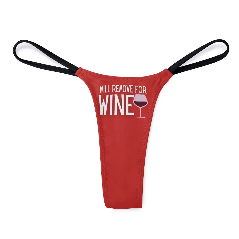 Remove for Wine Dark Red Top & Thong Set - GetGifts