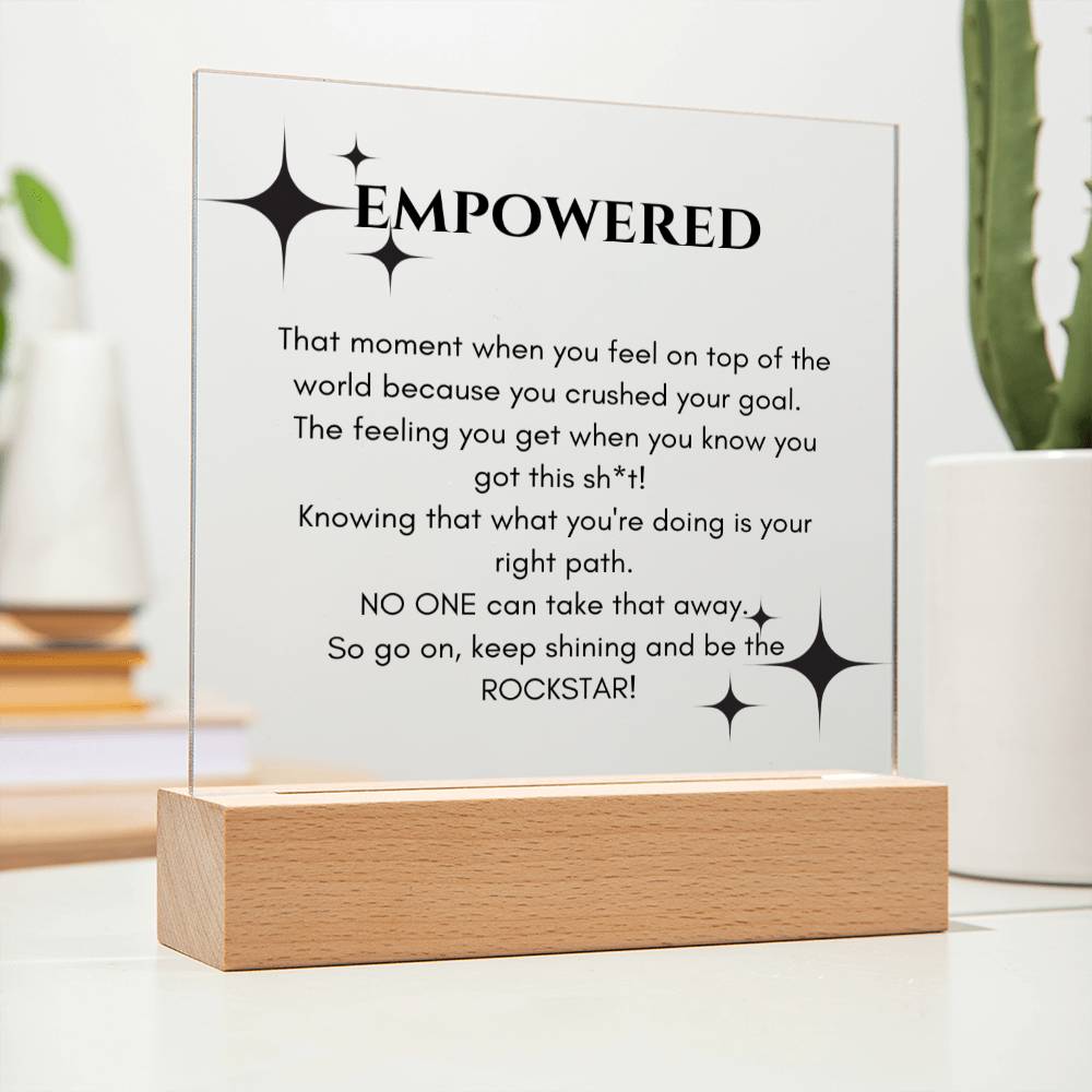 Empowered Plaque - GetGifts