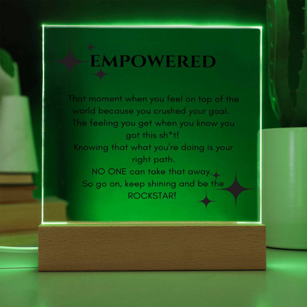 Empowered Plaque - GetGifts