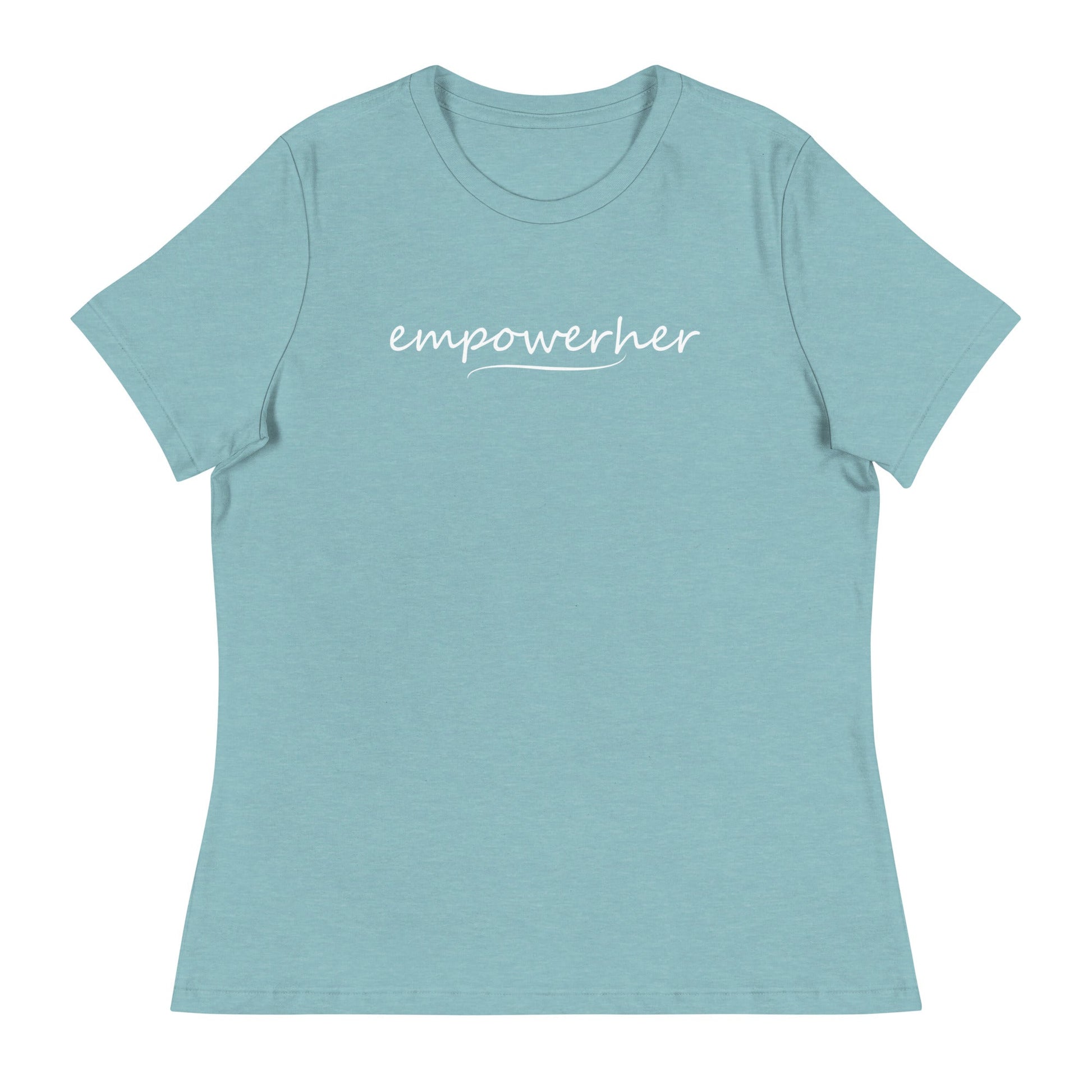 EmpowerHer Relaxed T - Shirt - Heather Blue Lagoon / S
