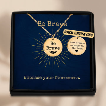 Be Brave - Coin Necklace