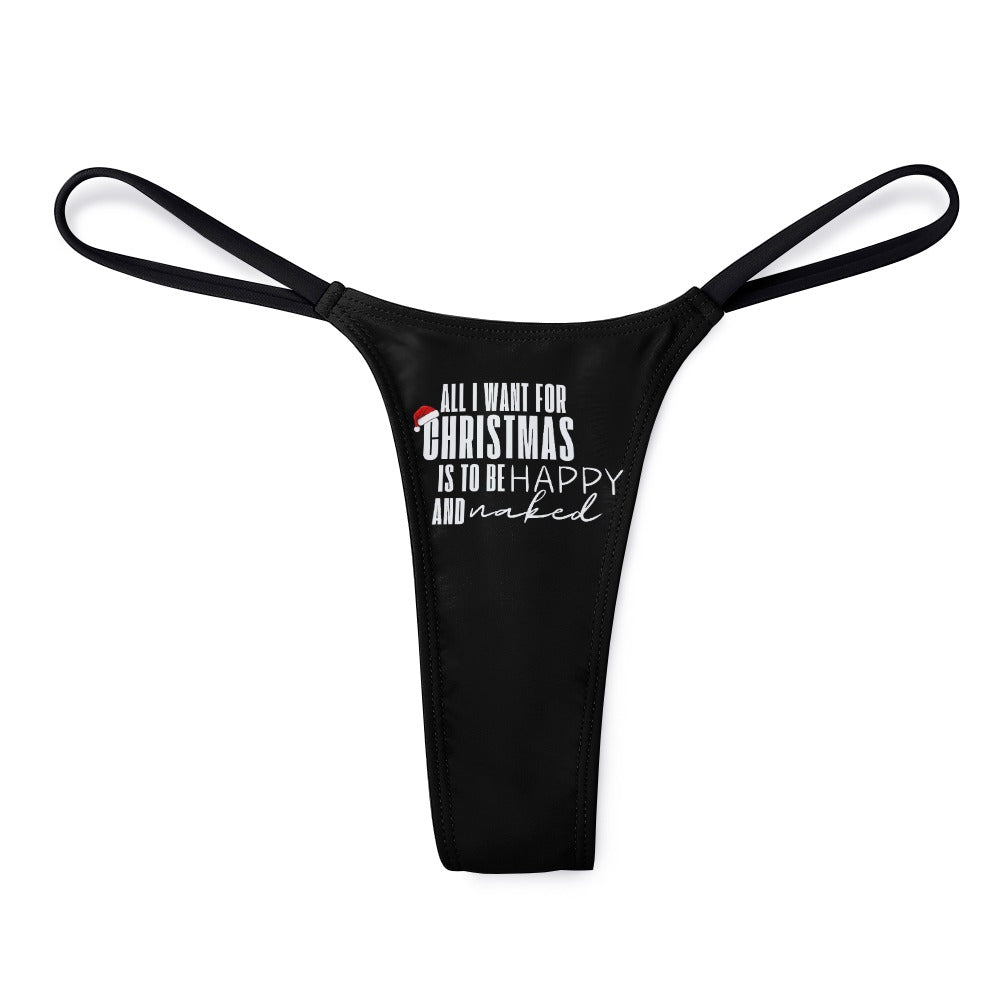 All Want for Christmas Thin Thong - GetGifts