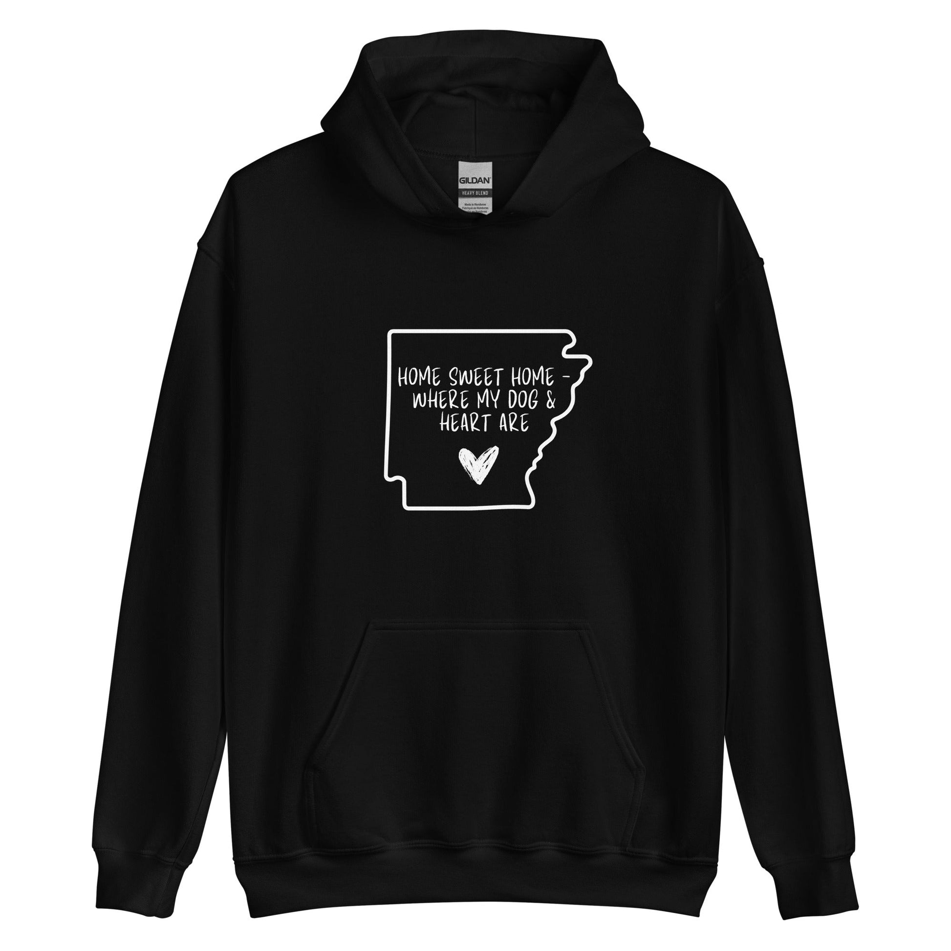 Home Sweet Arkansas Hoodie - Black / S