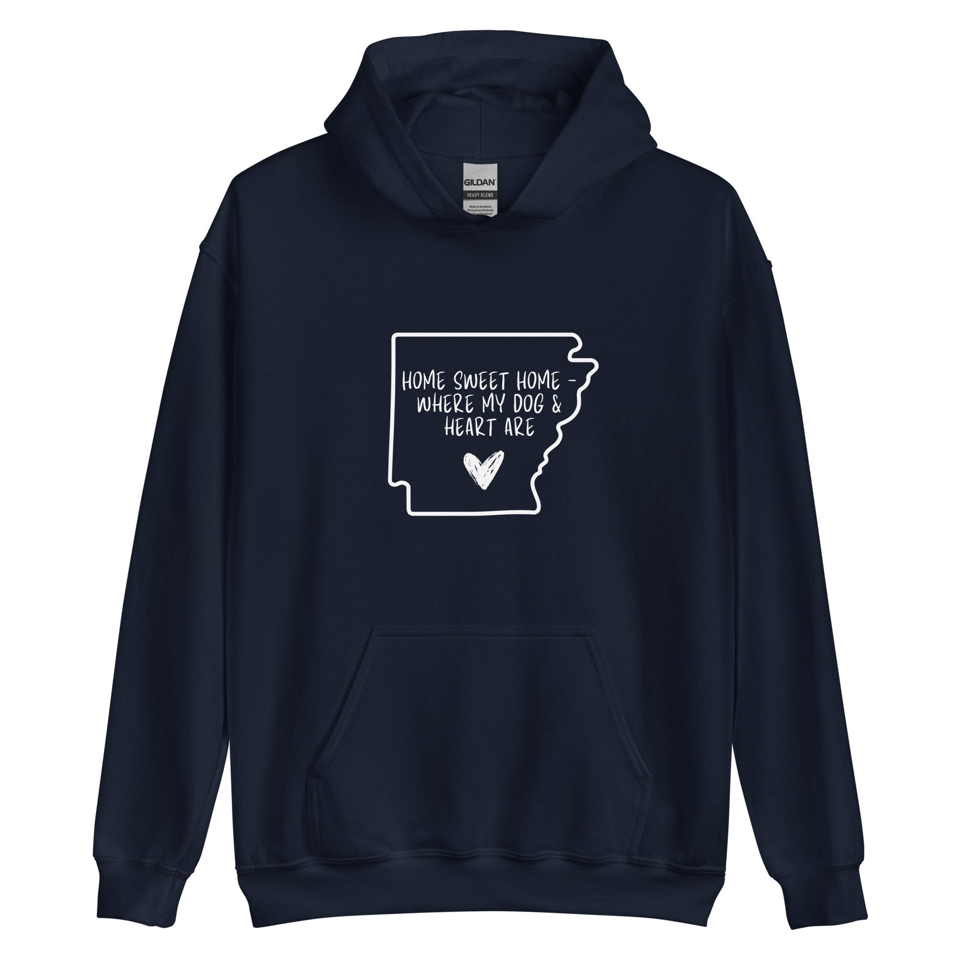 Home Sweet Arkansas Hoodie - Navy / S