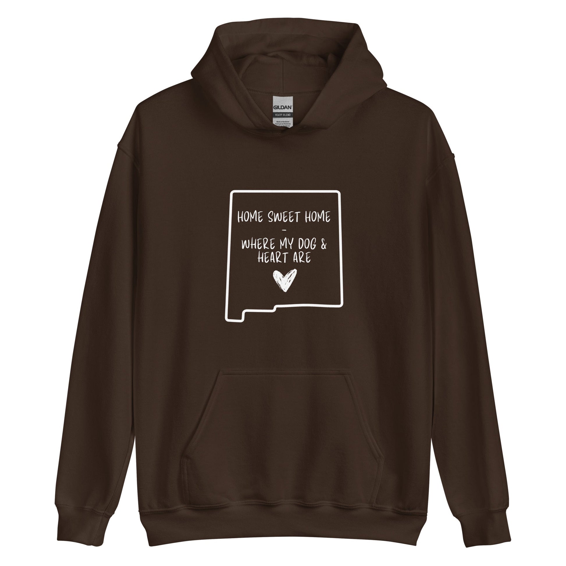 Home Sweet - New Mexico Hoodie Dark Chocolate / S