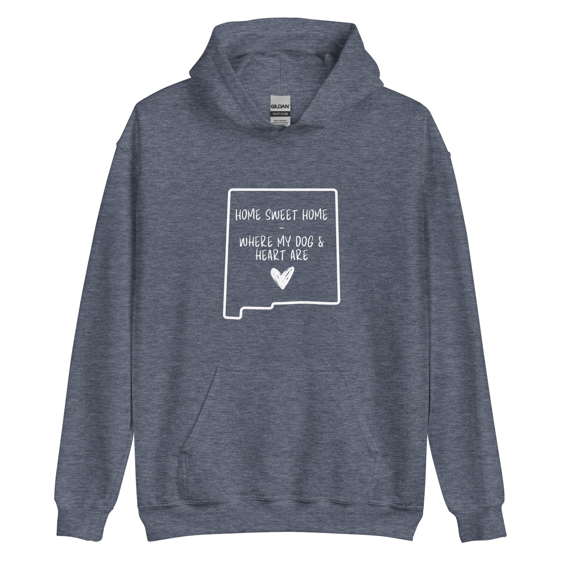 Home Sweet - New Mexico Hoodie Heather Sport Dark Navy / S