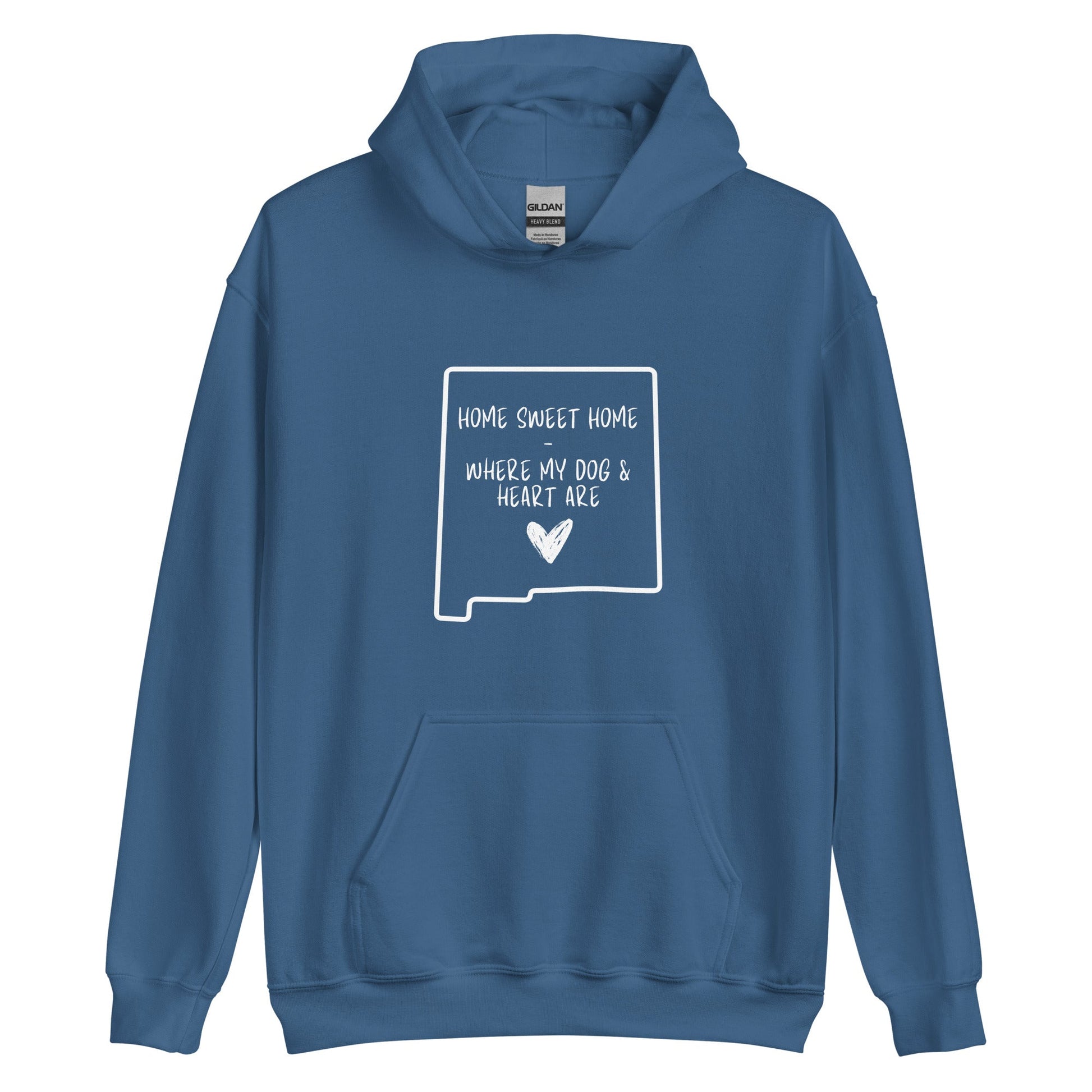 Home Sweet - New Mexico Hoodie Indigo Blue / S