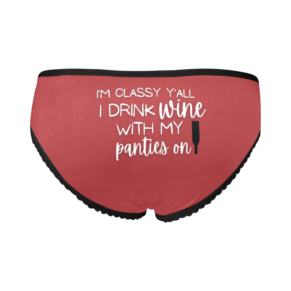 I Drink Wine Panties - GetGifts