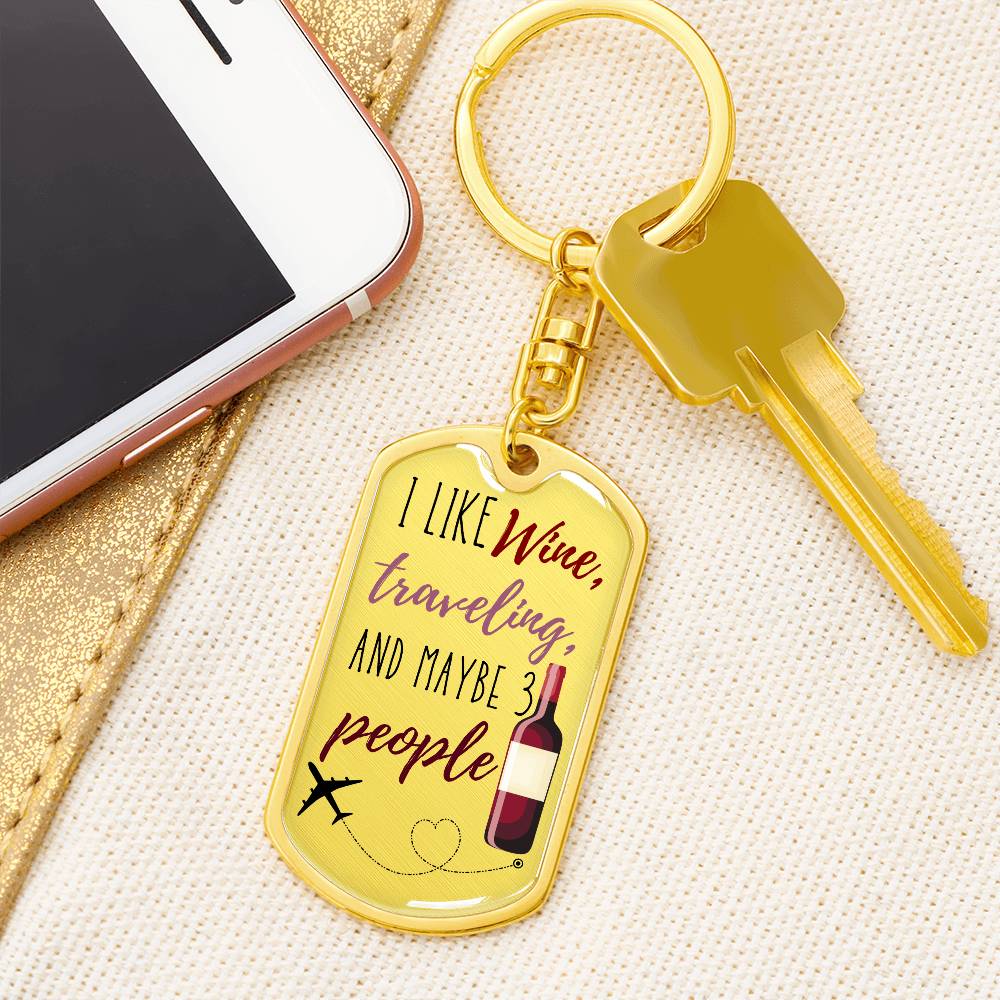 I Like Wine Keychain - Jewelry