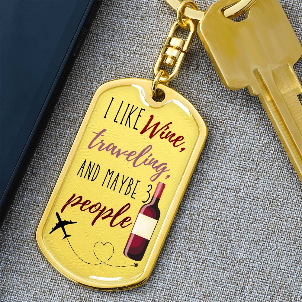 I Like Wine Keychain - Jewelry