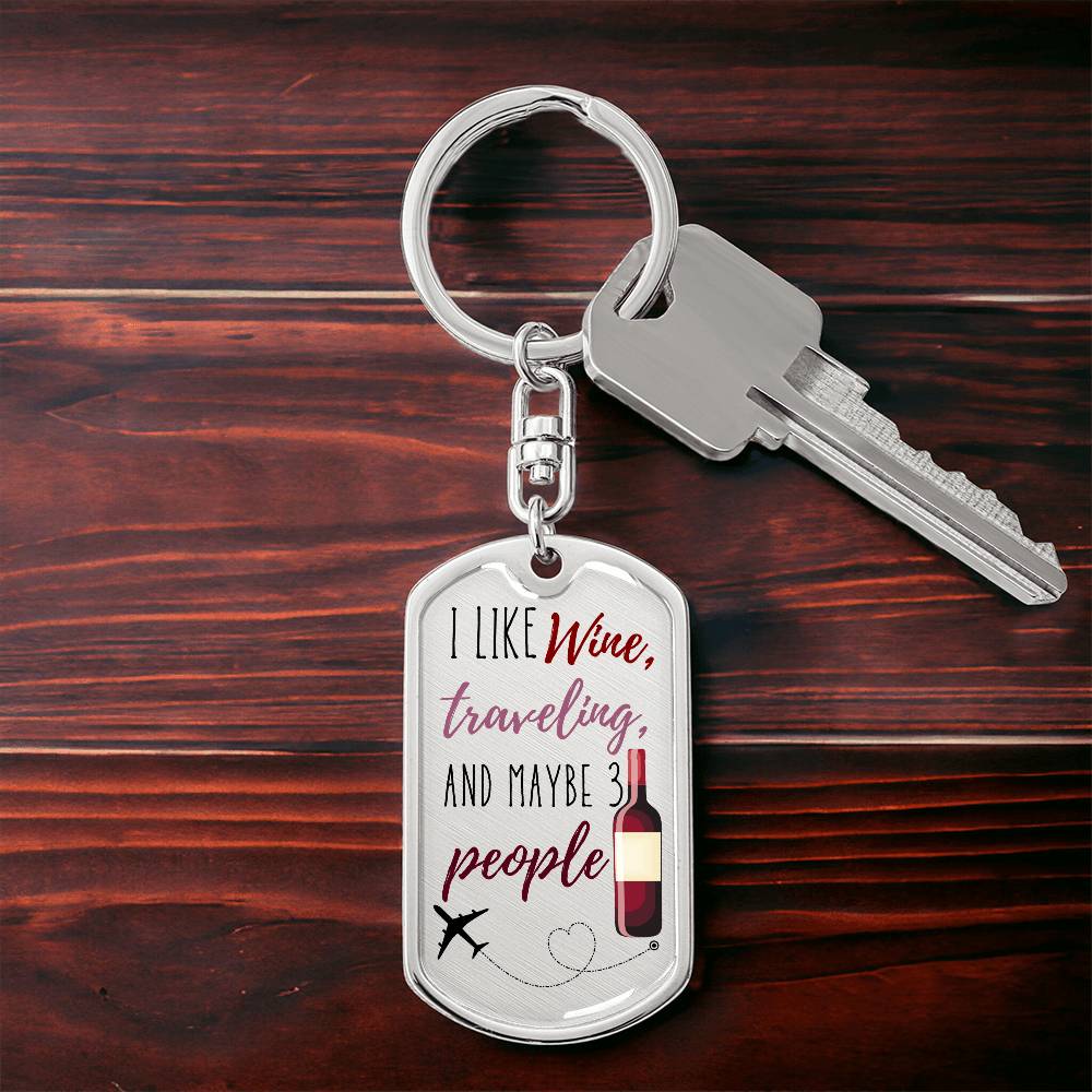 I Like Wine Keychain - Jewelry