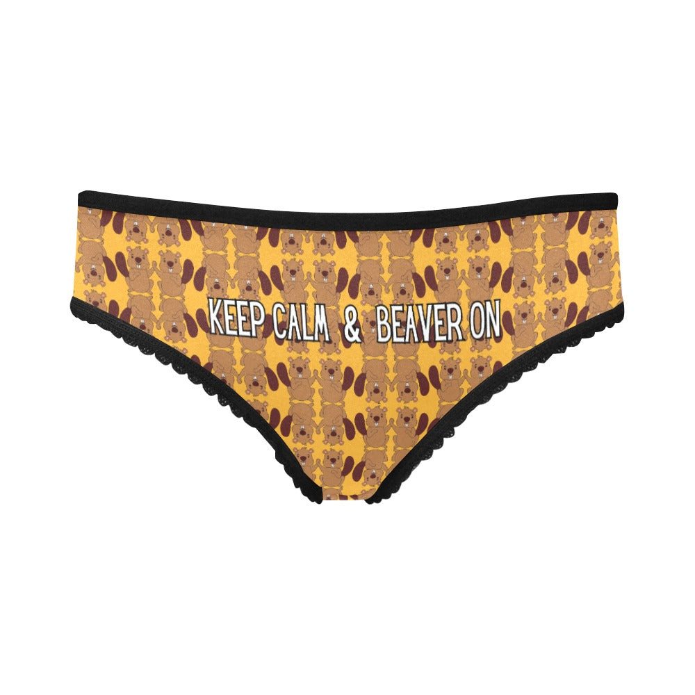 Keep Calm & Beaver On Undies